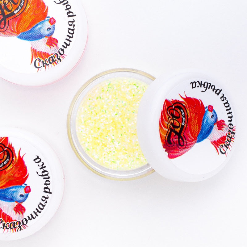 Glitter powder pastel-neon effect from ZOO Nail (10 colors) 0.2g