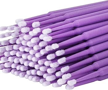 Micro brushes 10/100 pcs in pink