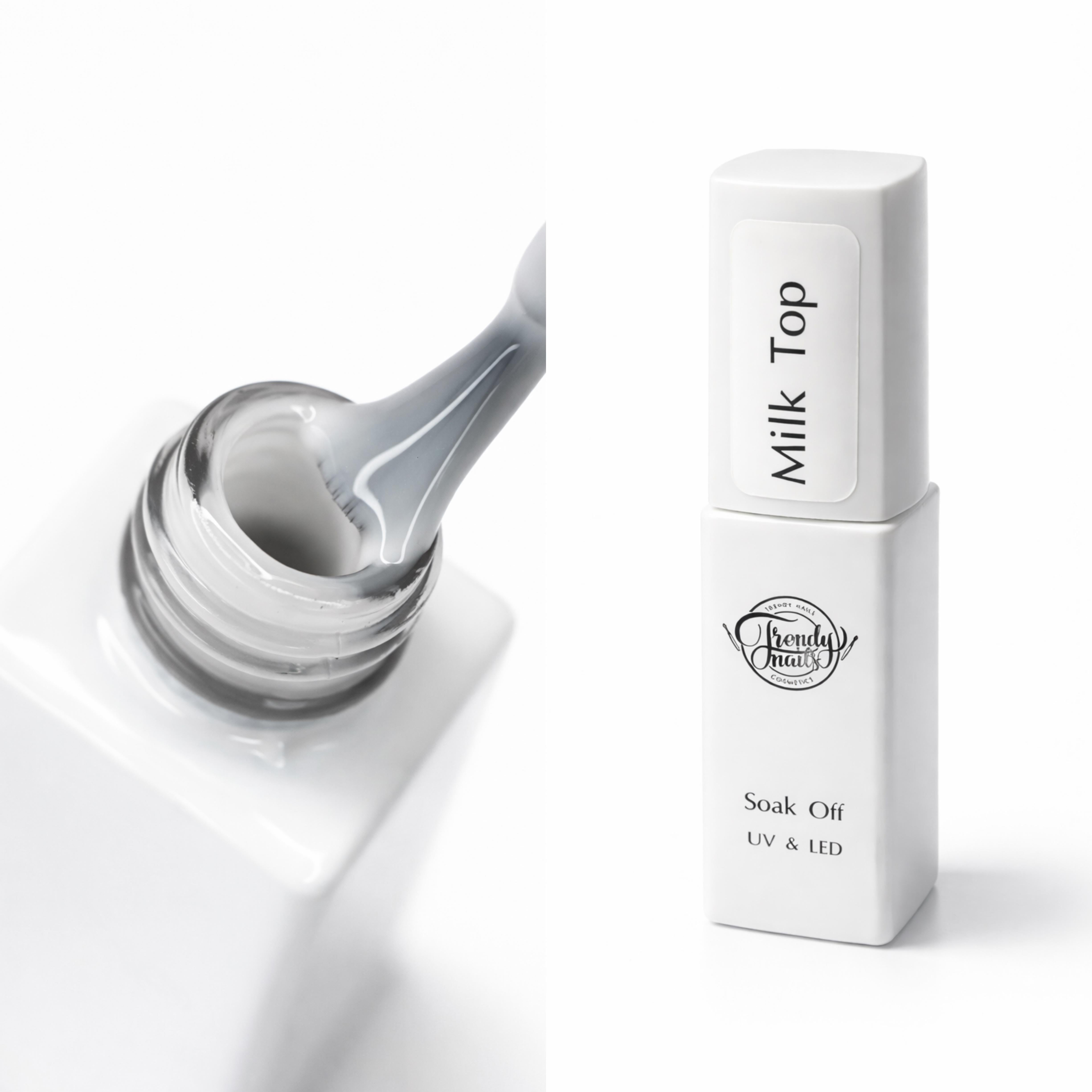 Milk Top Coat NO WIPE 8ml/15ml from Trendy Nails