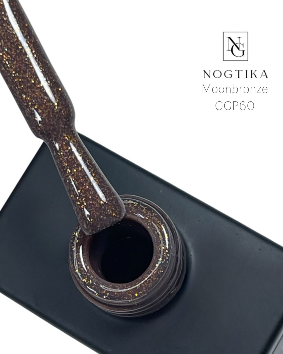 Гель-лак с блестками MOONBRONZE № GGP60 (12 мл), без TPO/HEMA