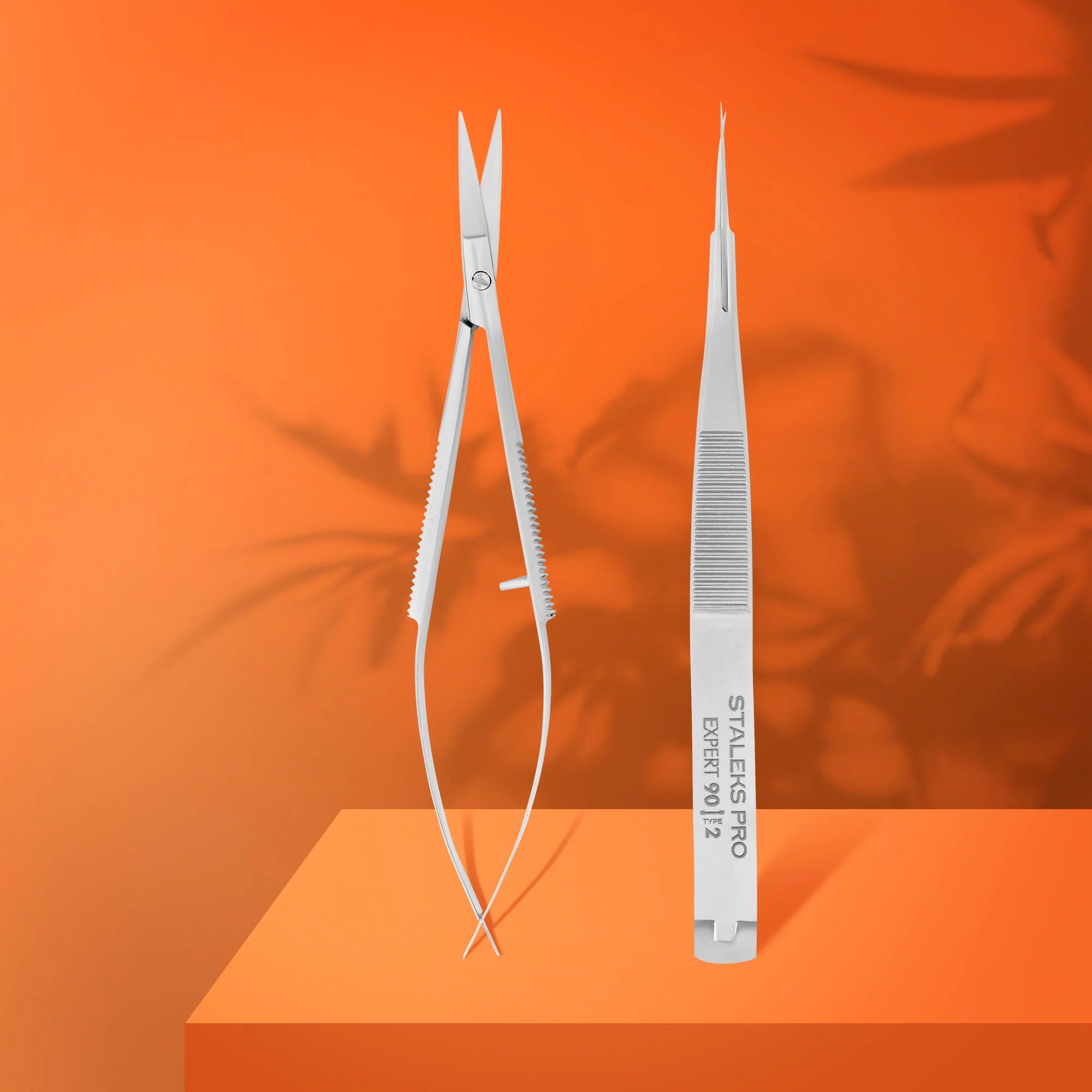 Micro scissors for eyebrow shaping SE-90/2 (15mm) STALEKS EXPERT