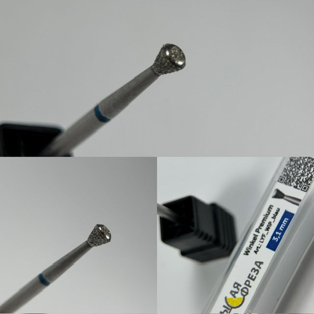 Milling cutter attachment diamond bit (blue) medium in sizes: 1.4mm to 2.3mm from KMIZ