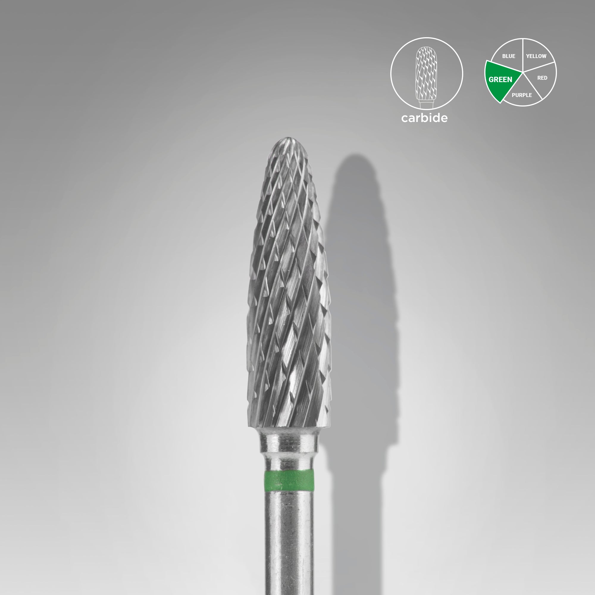 Fräseraufsatz Hartmetall Bit hart (grün) 4,0mm von STALEKS