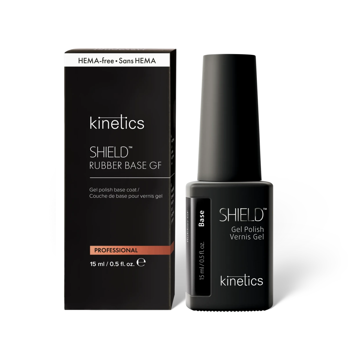 Kinetics SHIELD Gel Polish Rubber Base 15ml (HAMA-FREE)