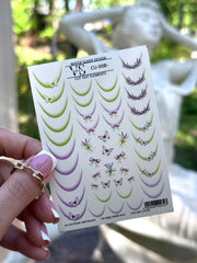 Slider CUT OUT ohne Auschneiden (Wasserlösliche Aufkleber) CU8 von VS Nails