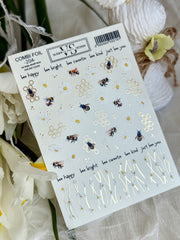 Slider mit Folie (Wasserlösliche Aufkleber) von VS Nails 204 COMBI FOIL
