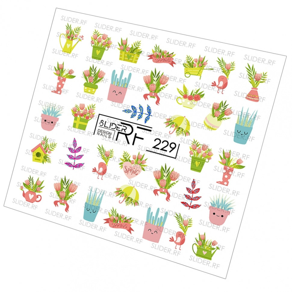 Sticker Design RF229 (Water-soluble Stickers) Slider