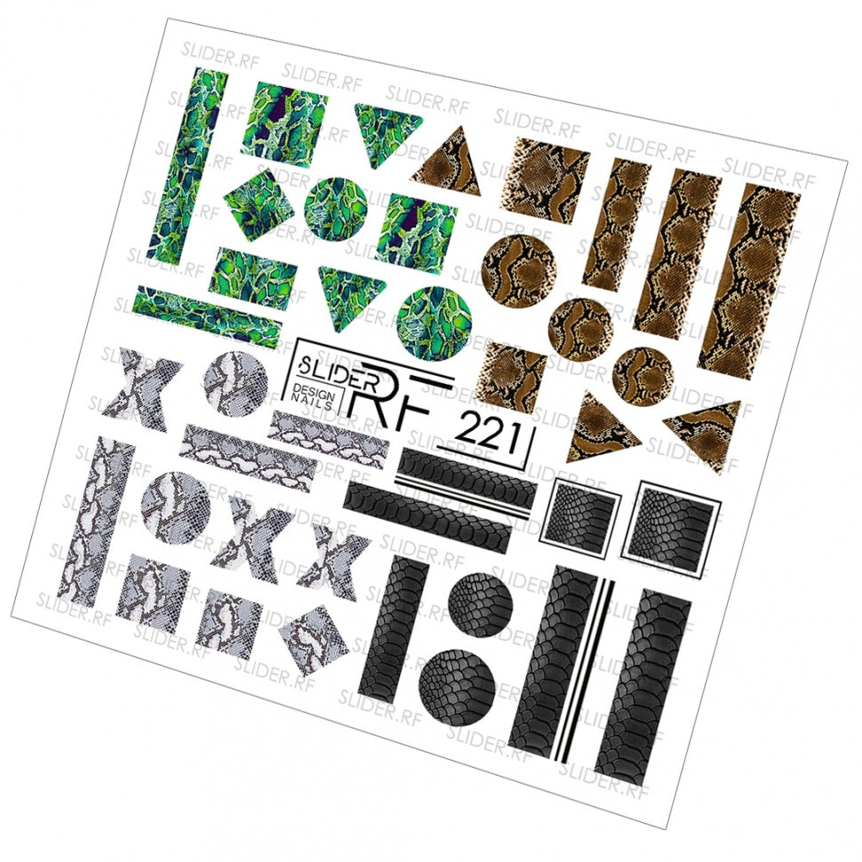 Sticker Design RF221 (Water-soluble stickers) Slider