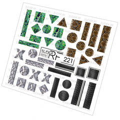 Sticker Design RF221 (Adesivi a base d'acqua) Slider