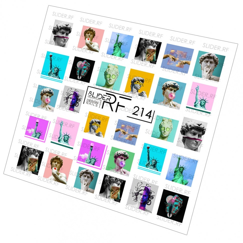 Sticker Design RF214 (Water-soluble stickers) Slider