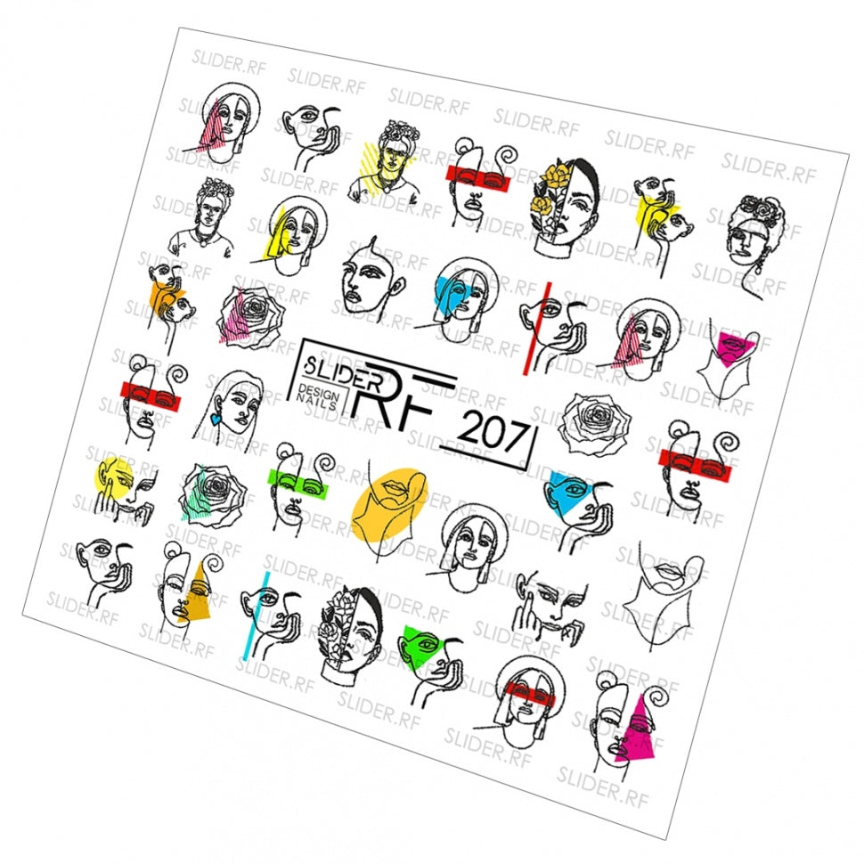 Sticker Design RF207 (Water-soluble stickers) Slider