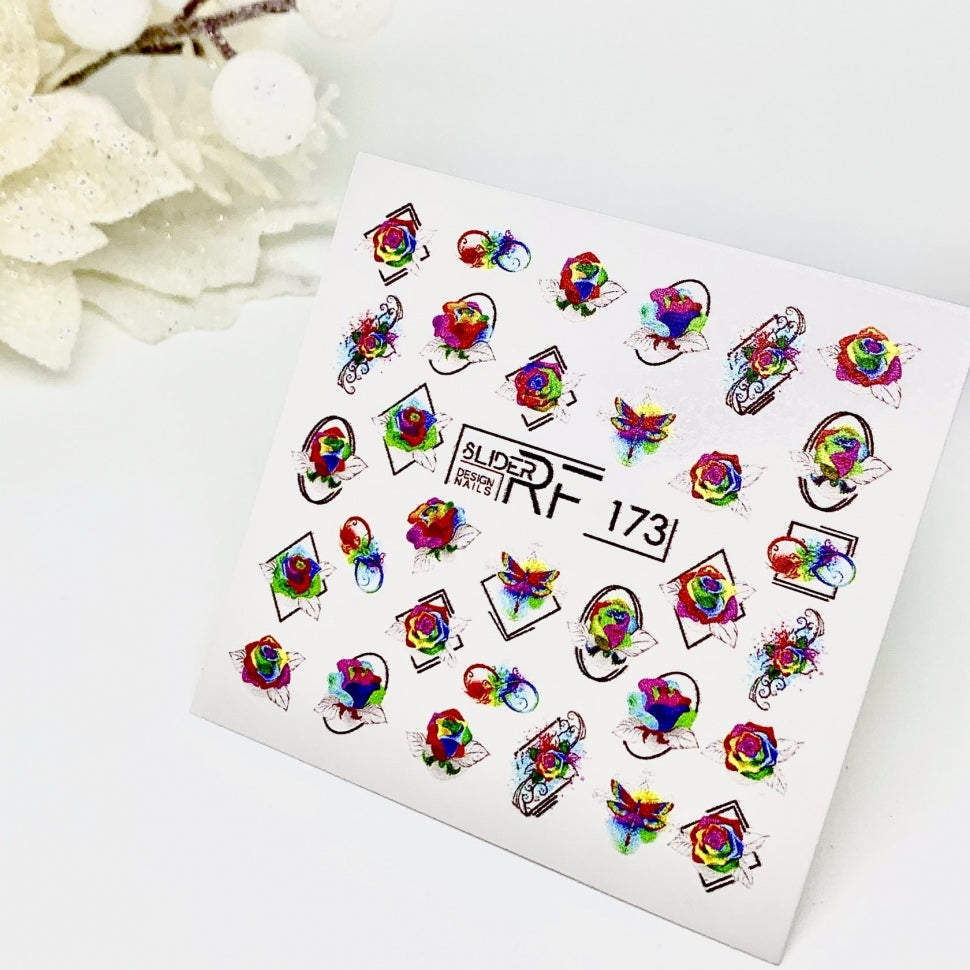 Sticker Design RF173 (водорастворимые наклейки) Слайдер