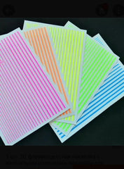 Sticker dehnbare Streifen neon-grün