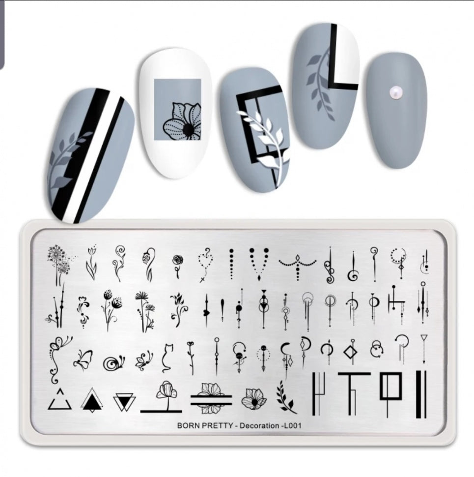 Stamping Platte Schablone Formen DL001