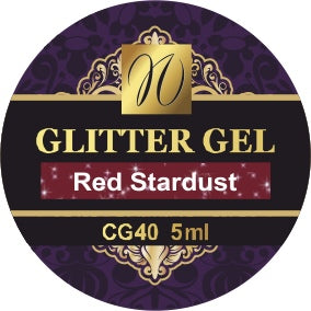Glitter Gel "Red Stardust" 5ml (TPO-free)