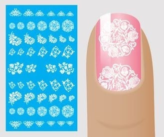Water Sticker Motif Lace