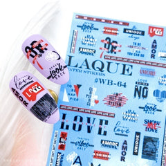 Sticker Design WB64 (Adesivi solubili in acqua) di Laque