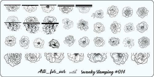 Stamping Plate Schablone arti for you Nr. 014 di Swanky