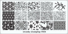 Stamping Platte Schablone  Nr. 024 von Swanky