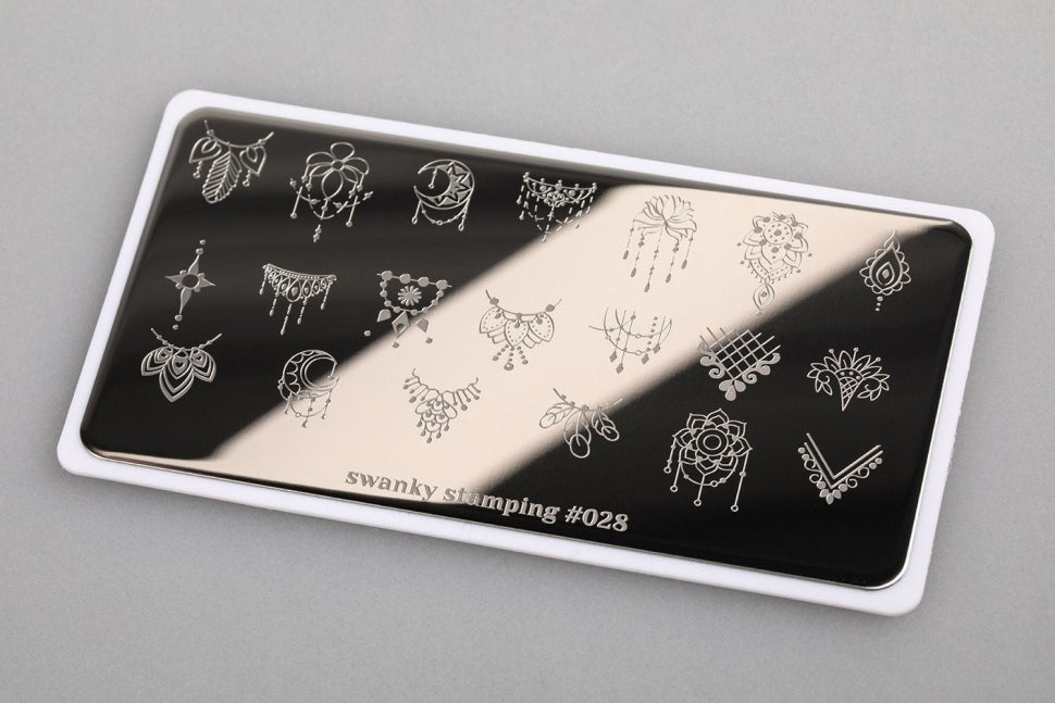 Stamping Plate Stencil Nr. 028 di Swanky