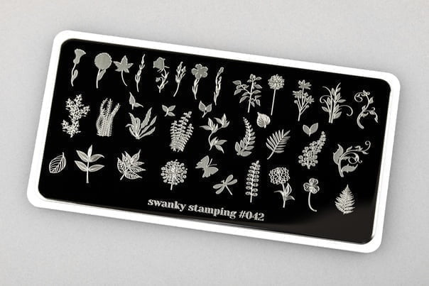 Stamping Platte Schablone  Nr. 042 von Swanky