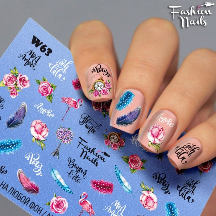Sticker Design W63 (Water-soluble stickers)