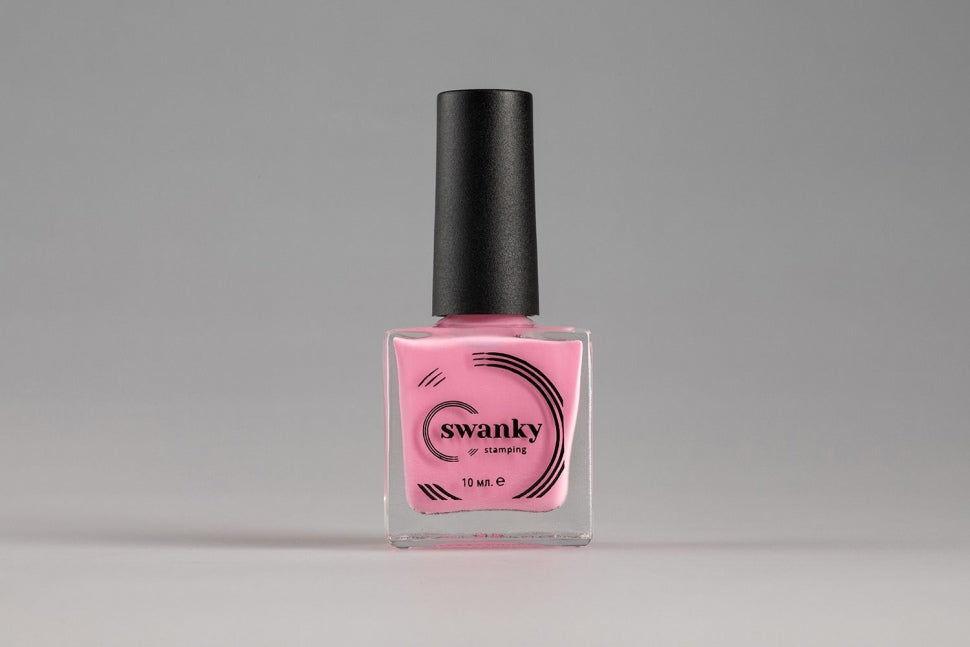 Swanky Stamping, Protezione per le unghie rosa di Swanky