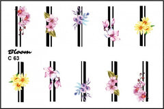 Sticker Design C 63 (Wasserlösliche Aufkleber) Bloom