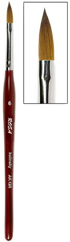 Pennello Roubloff per la modellazione delle unghie con acrilico. AK13R Taglia 4-7