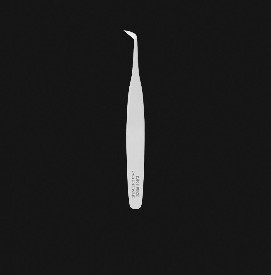 Eyelash tweezers TE-40/3 (110 mm) STALEKS EXPERT