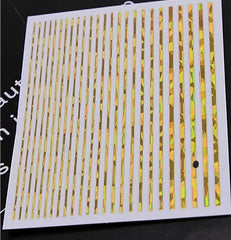 Sticker irisierende Streifen in gold