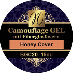 Camouflage Gel mit Fiberglasfasern 'Honey Cover' 15ml/30ml