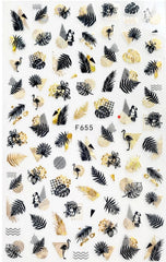Sticker in schwarz-gold