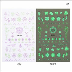 Sticker selbstklebend (leuchtet in der Nacht) Weihnachten & Silvester SN-004
