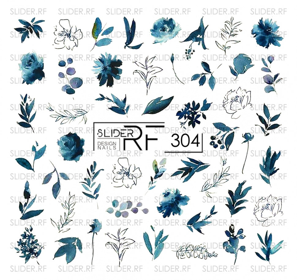 Дизайн наклейки RF304 (водорастворимые наклейки)