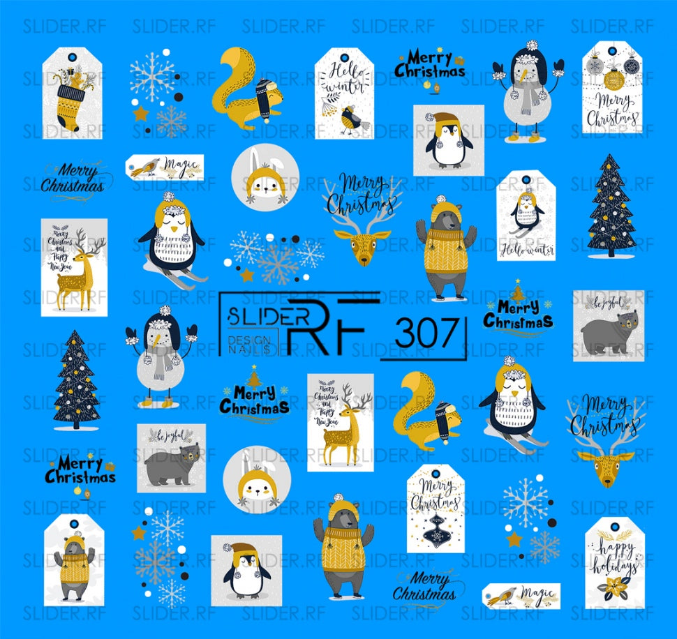 Sticker Design RF307 (Water-soluble stickers)