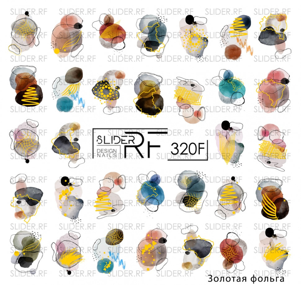 Sticker Design RF320f Gold (Adesivi dissolvibili in acqua)