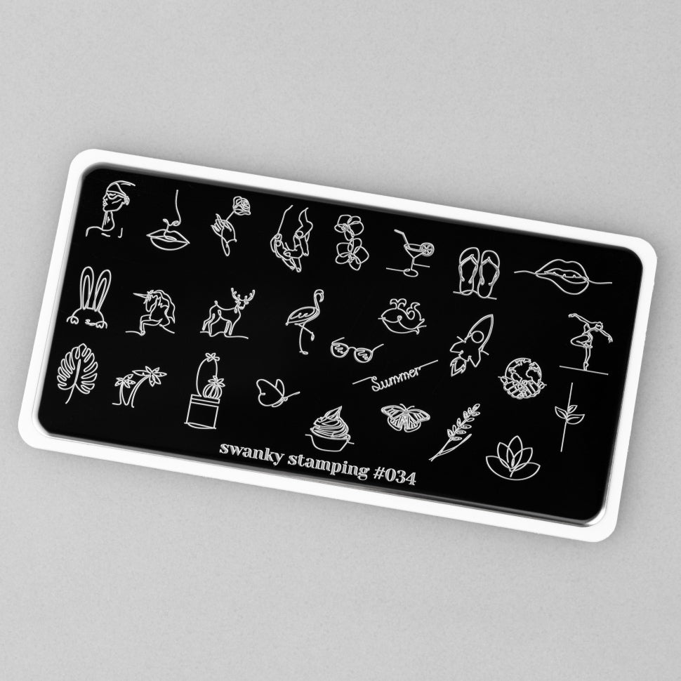 Stamping Plate Stencil No. 034 by Swanky