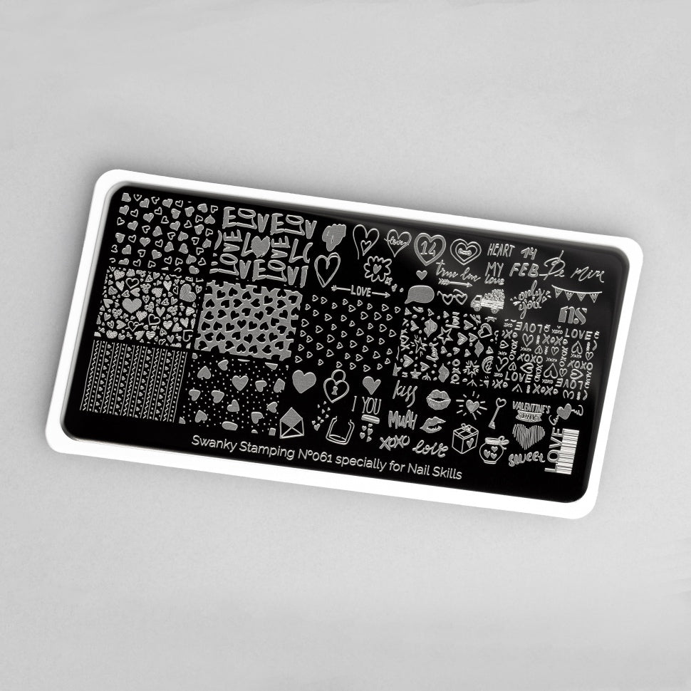 Stamping Platte Schablone  Nr. 061 von Swanky