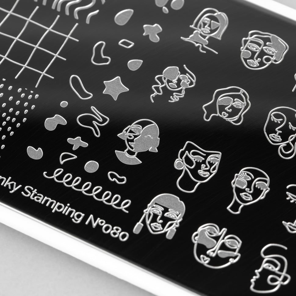 Piastra per stamping numero 080 di Swanky