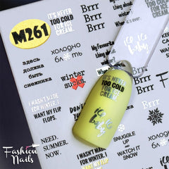 Sticker Design Metallic M261 (Wasserlösliche Aufkleber)