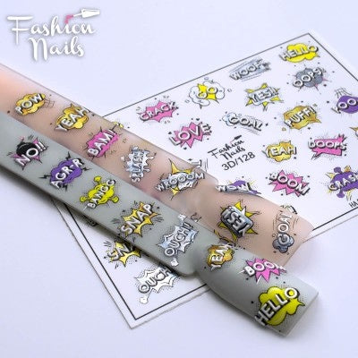 Sticker Design 3D No. 128 (Water-soluble stickers)