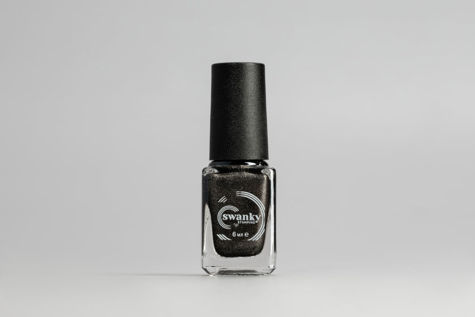 Stampinglack schwarz mit silbernem Schimmer Nr. S32 von Swanky