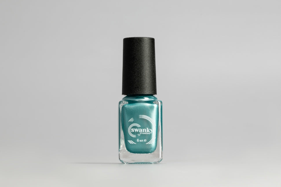 Stamping varnish turquoise metallic No. M114 by Swanky