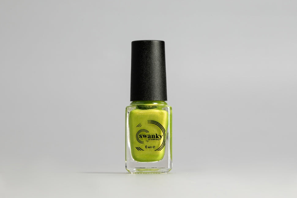 Stamping varnish lime metallic M115 from Swanky
