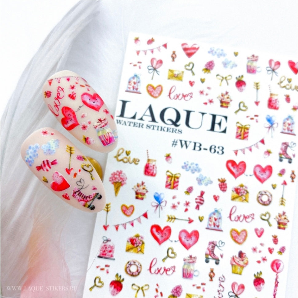 Slider WB63 (Water-soluble Stickers) Love