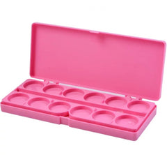Palette per Nail Art rosa con 24 scomparti