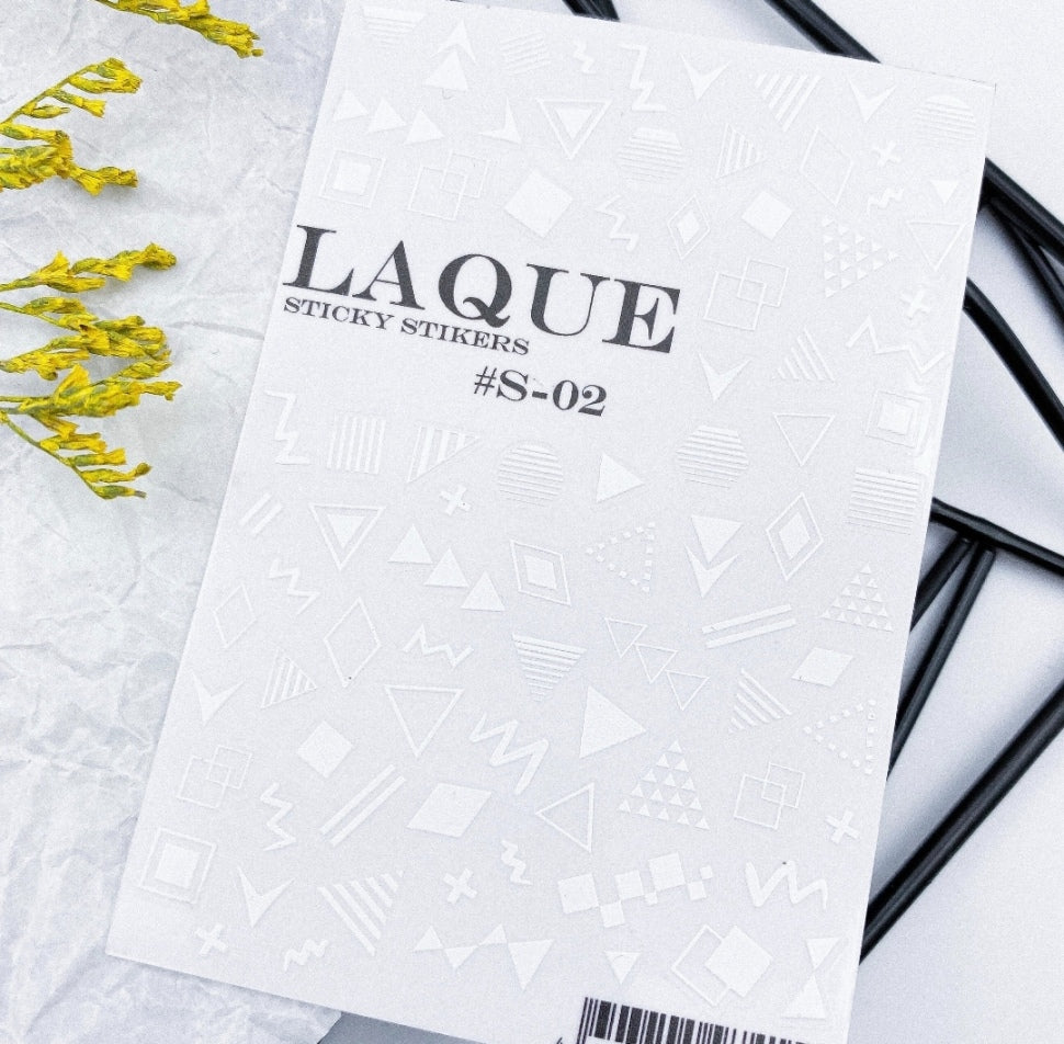 Self-adhesive sticker S-02 white
