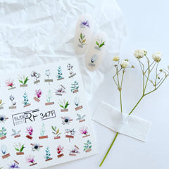 Sticker Design RF347F (Adesivi solubili in acqua)