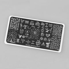 Stamping Platte Schablone  Nr. 100 von Swanky